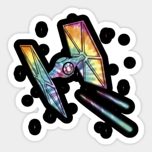 Tie (Dye) Fighter Sticker